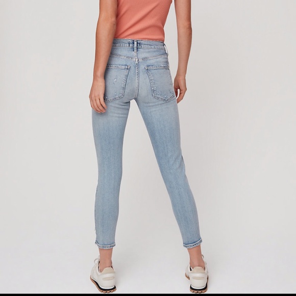Agolde Nico High Rise crop jeans, size 24 - Picture 6 of 9